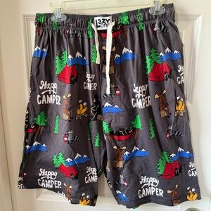Lazy One Men's Happy Camper Pajama/Lounge shorts - Multicolor